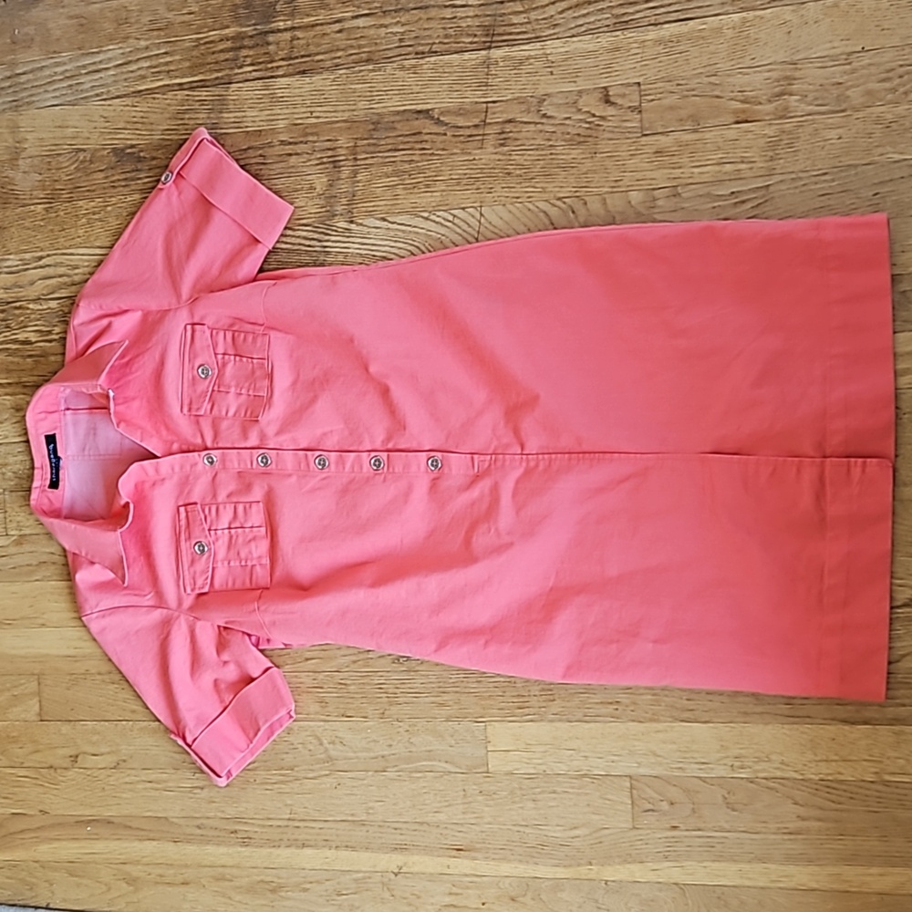 Sharagano fitted camp dress M